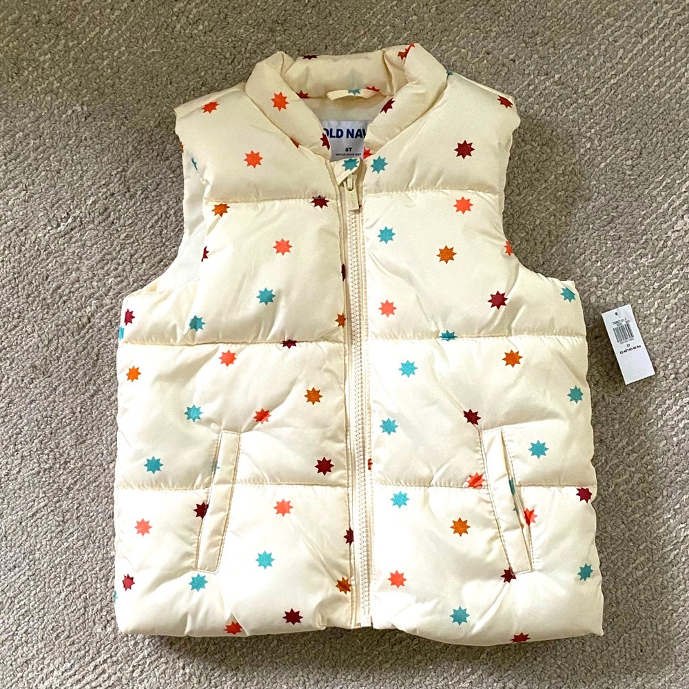 Old Navy Water-Resistant Frost Free Puffer Vest for Toddler Girls
